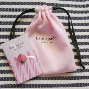 NEW Kate Spade Pin with Drawstring Pouch